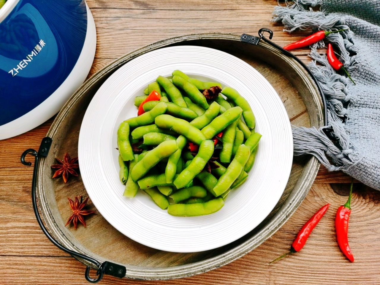 在家自己做水煮毛豆比外面买的好吃制作简单还有营养