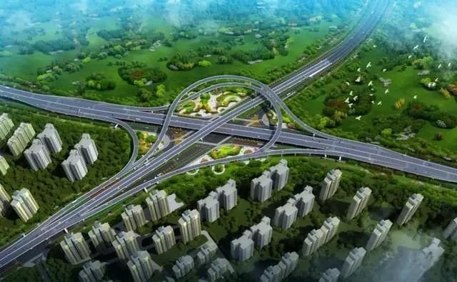 龙兴大道互通立交效果图(资料图)