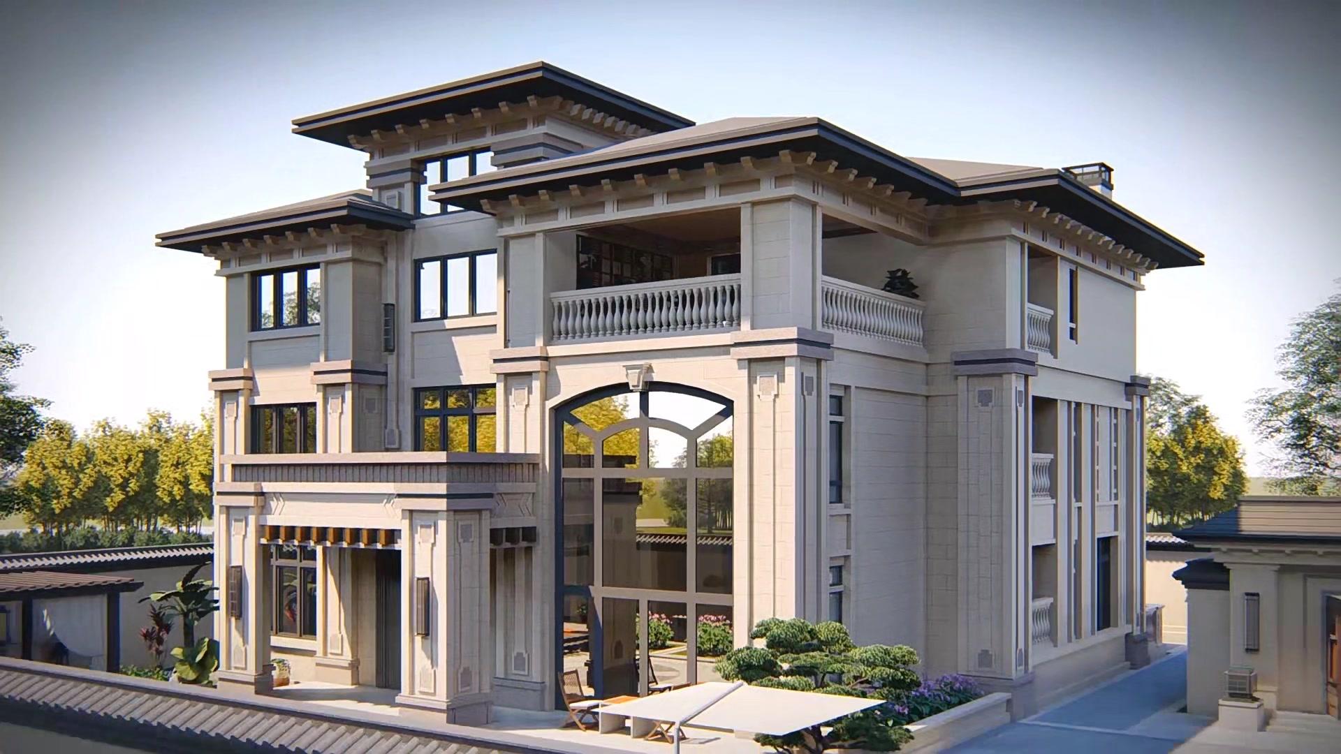 别墅设计 自建别墅 农村自建别墅 别墅豪宅 带电梯,健身房