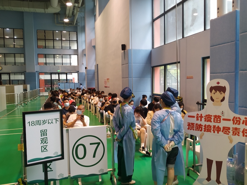 留观区(央广网记者 林馥榆 摄)