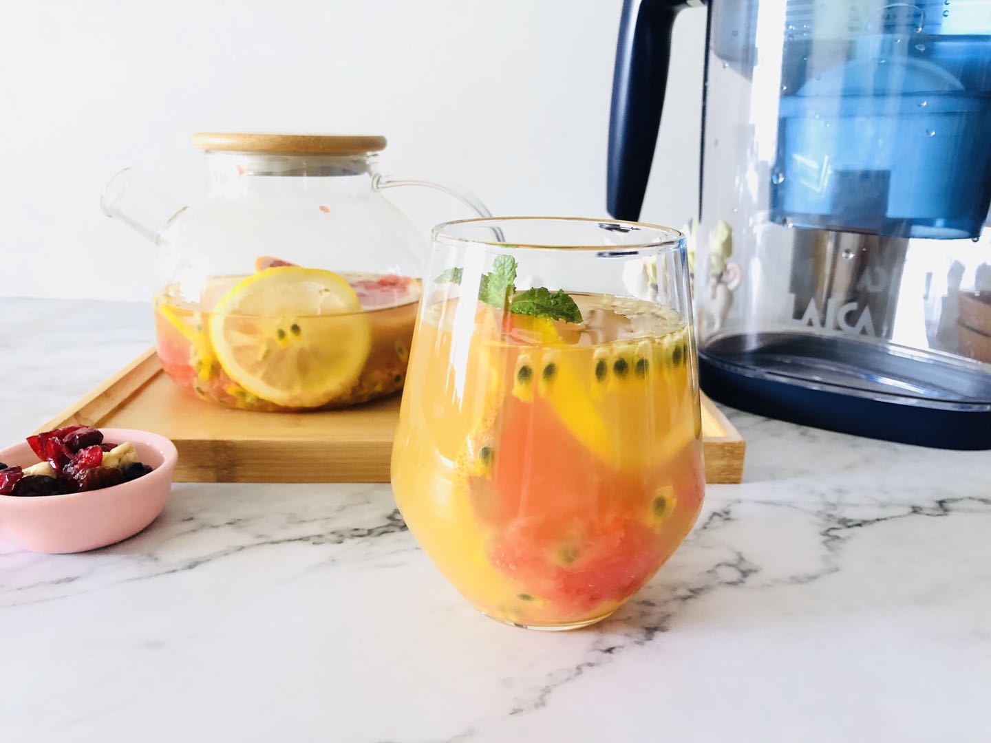 百香果水果茶的做法!