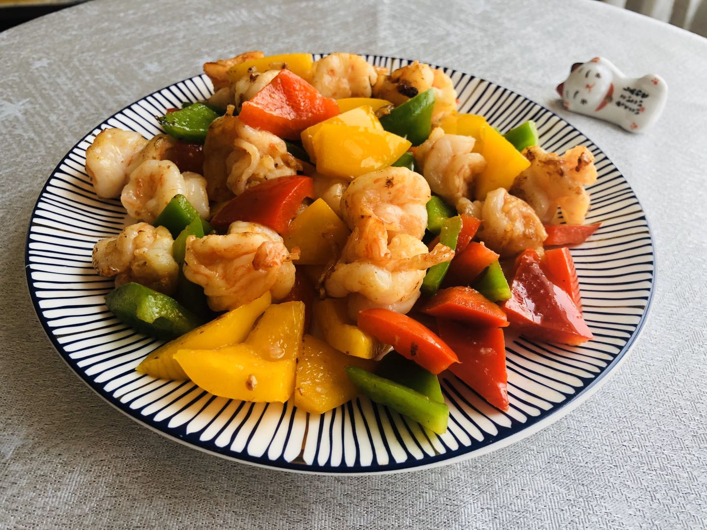 彩椒虾球的做法!