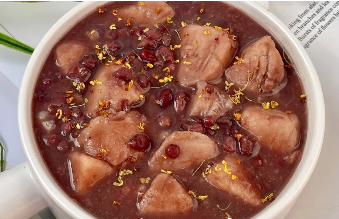 桂花红豆芋头汤