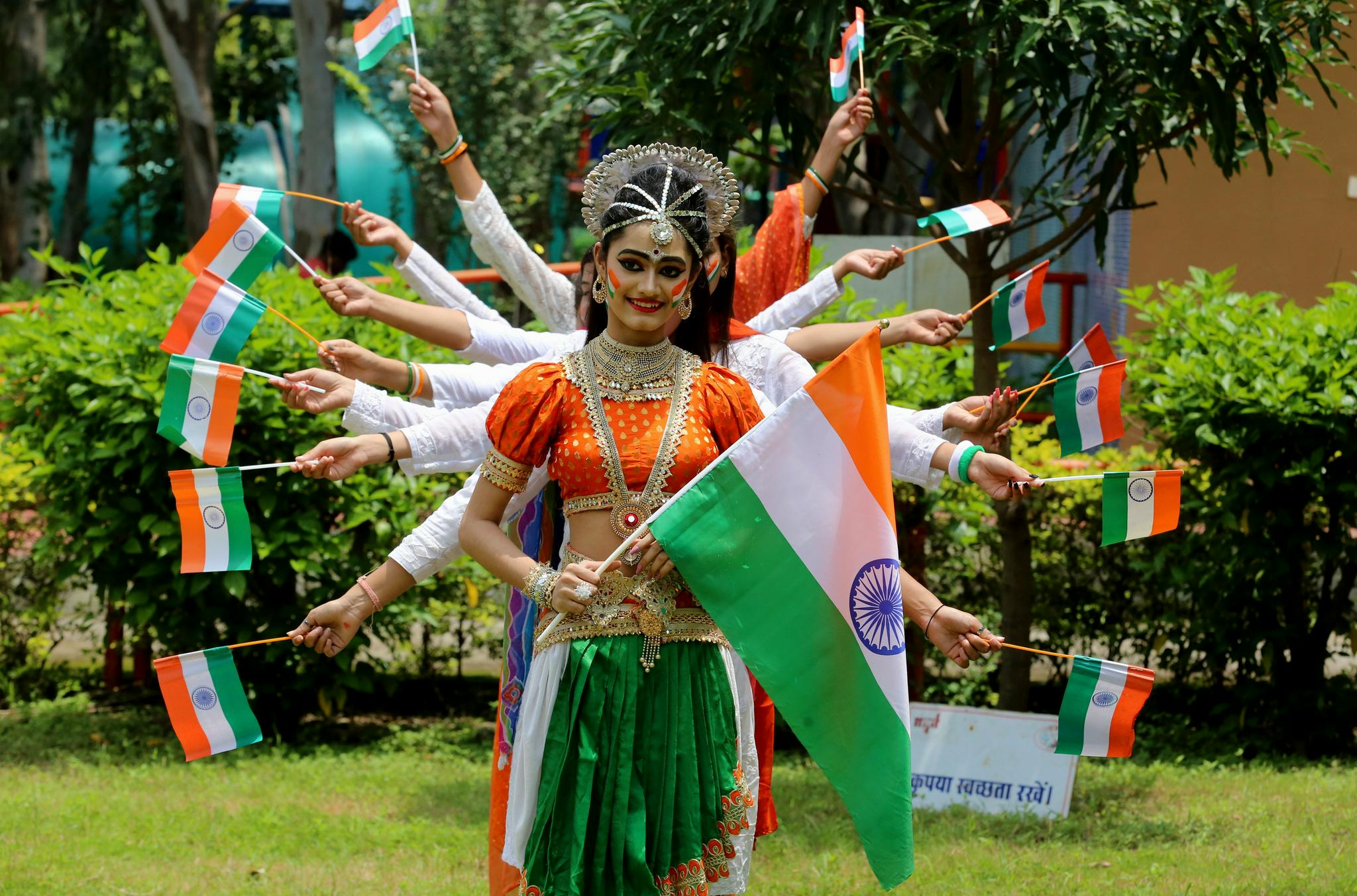 印度举行独立日庆祝活动