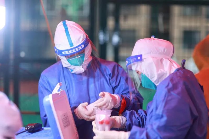 心圆西苑第三轮核酸检测采样顺利完成