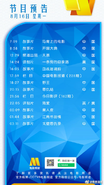 CCTV6今天播放一条狗的回家路  网友：是我想多了吗？休闲区蓝鸢梦想 - Www.slyday.coM