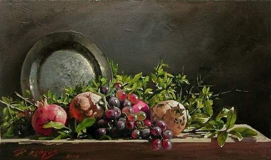 希腊艺术家静物油画作品欣赏