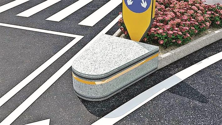 乾行达缓冲吸能型安全岛岛头.