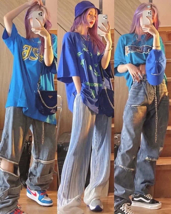 太飒了,高饱和度潮酷女生街头风穿搭集锦