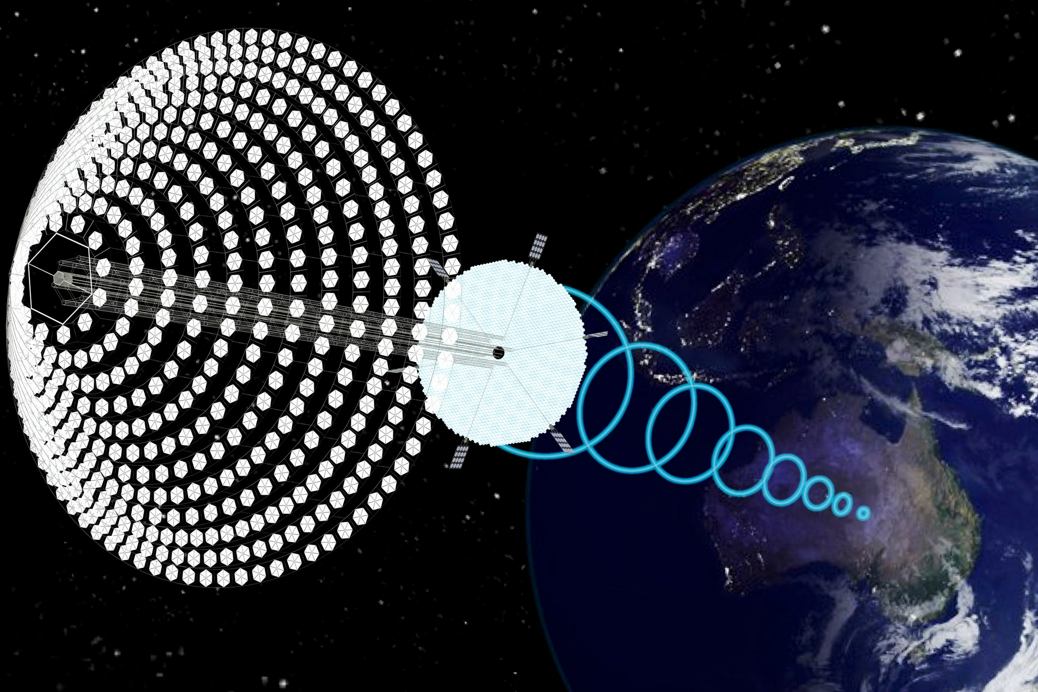 空间太阳能电站概念图