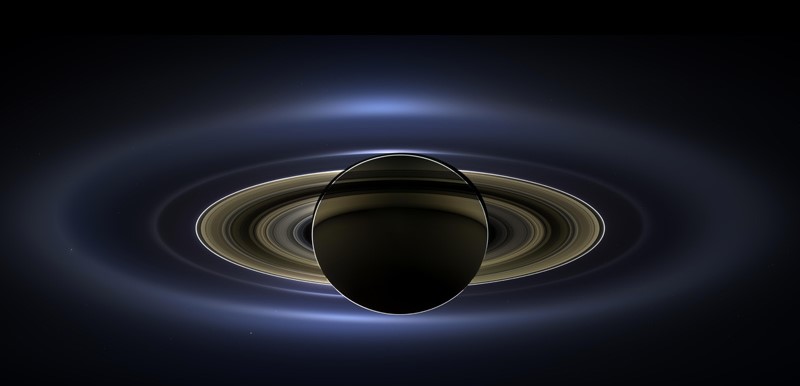 卡西尼号拍摄的土星&nbsp; 图片来源于nasa官网