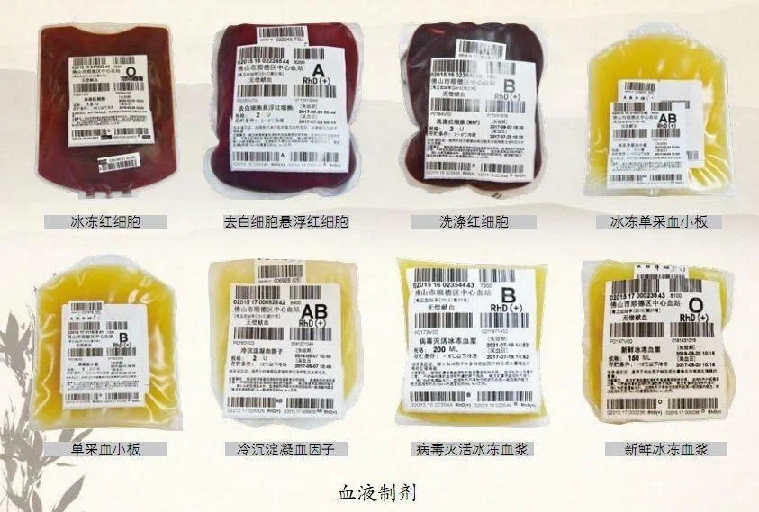 血液及其制品是指人的全血,血浆,血清,血细胞以及由血液分离,提纯或用