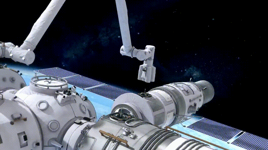 中国空间站机械臂有多牛臂力25吨自由爬行还能剪太阳翼