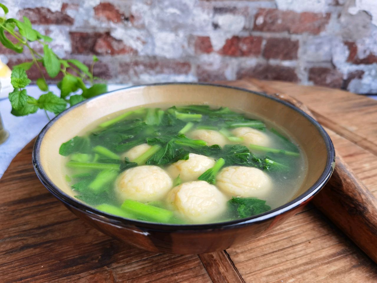 美味健康菜,鱼丸青菜汤,营养好吃