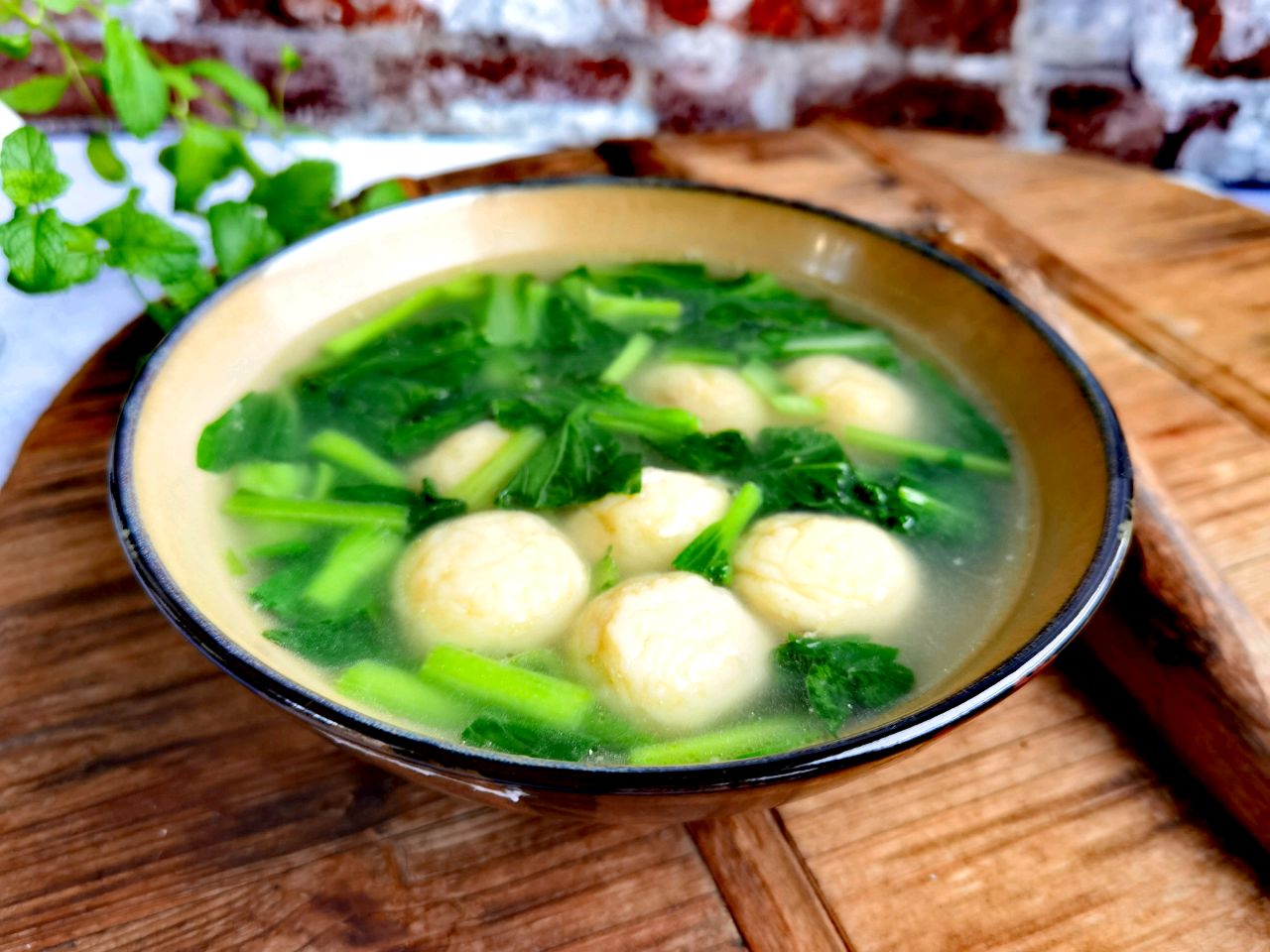 美味健康菜,鱼丸青菜汤,营养好吃