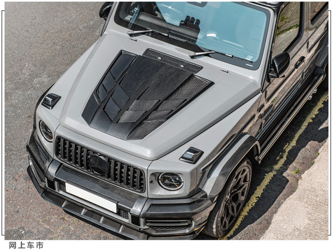 梅赛德斯amgg63改装版搭40t升级多处碳纤维套件宽体包围