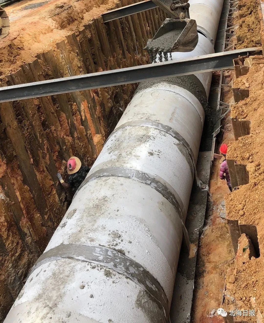 北海茶亭路和湖南路雨污分流工程全力推进，部分工程9月底完工