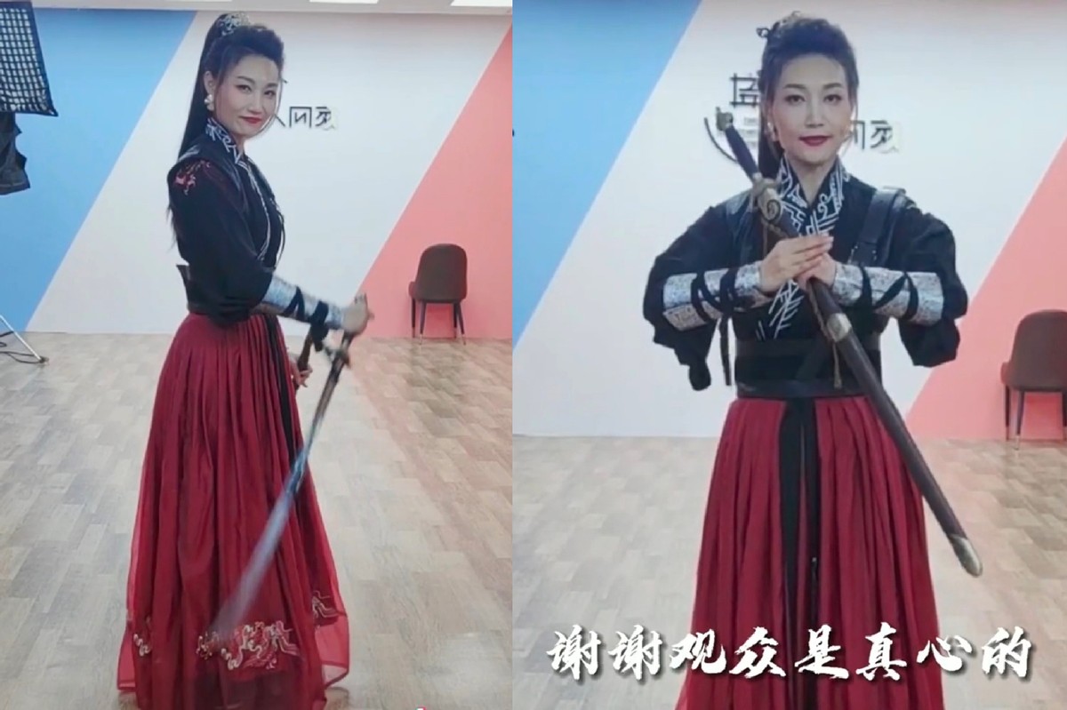 央视主播李梓萌扭动晃舞变装汉服显英气长腿吸睛与台上反差大