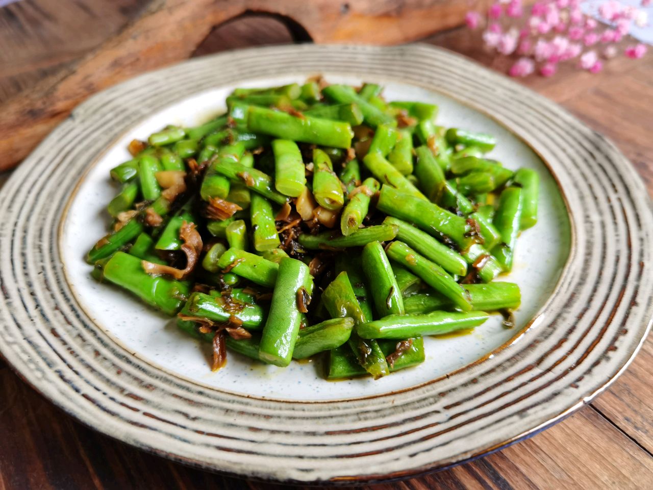 时令鲜蔬干菜四季豆健康好吃