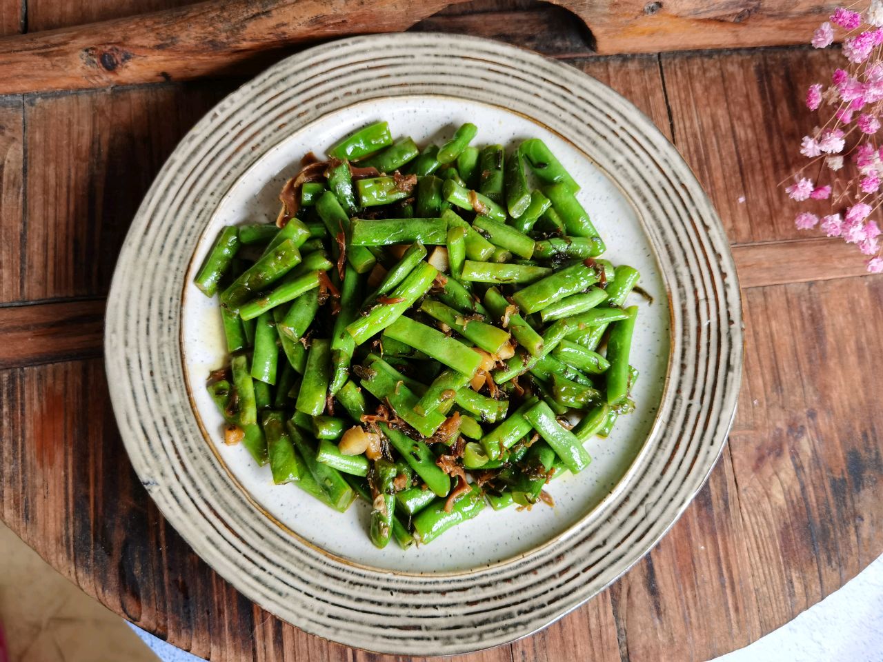时令鲜蔬干菜四季豆健康好吃