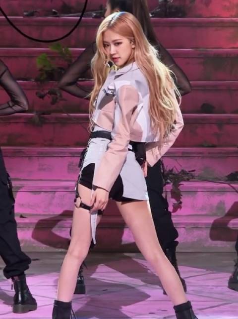 blackpink-金发天使rose朴彩英罗婕女士音乐中心现场舞台个人直拍