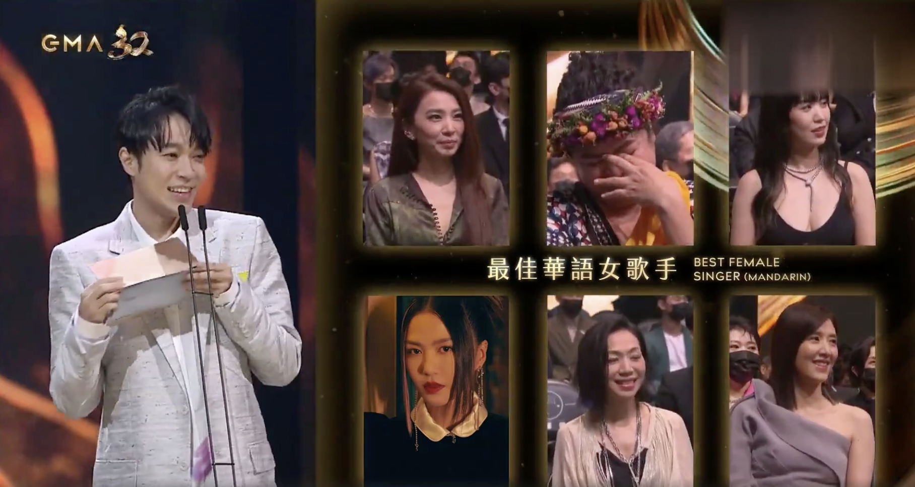 田馥甄获金曲奖歌后任家萱陈嘉桦开心祝贺神情友情惹人羡