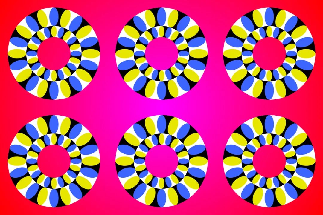 了很多空白的图纸,可以让孩子自己涂色,亲手打造出令人眩晕的视觉错觉