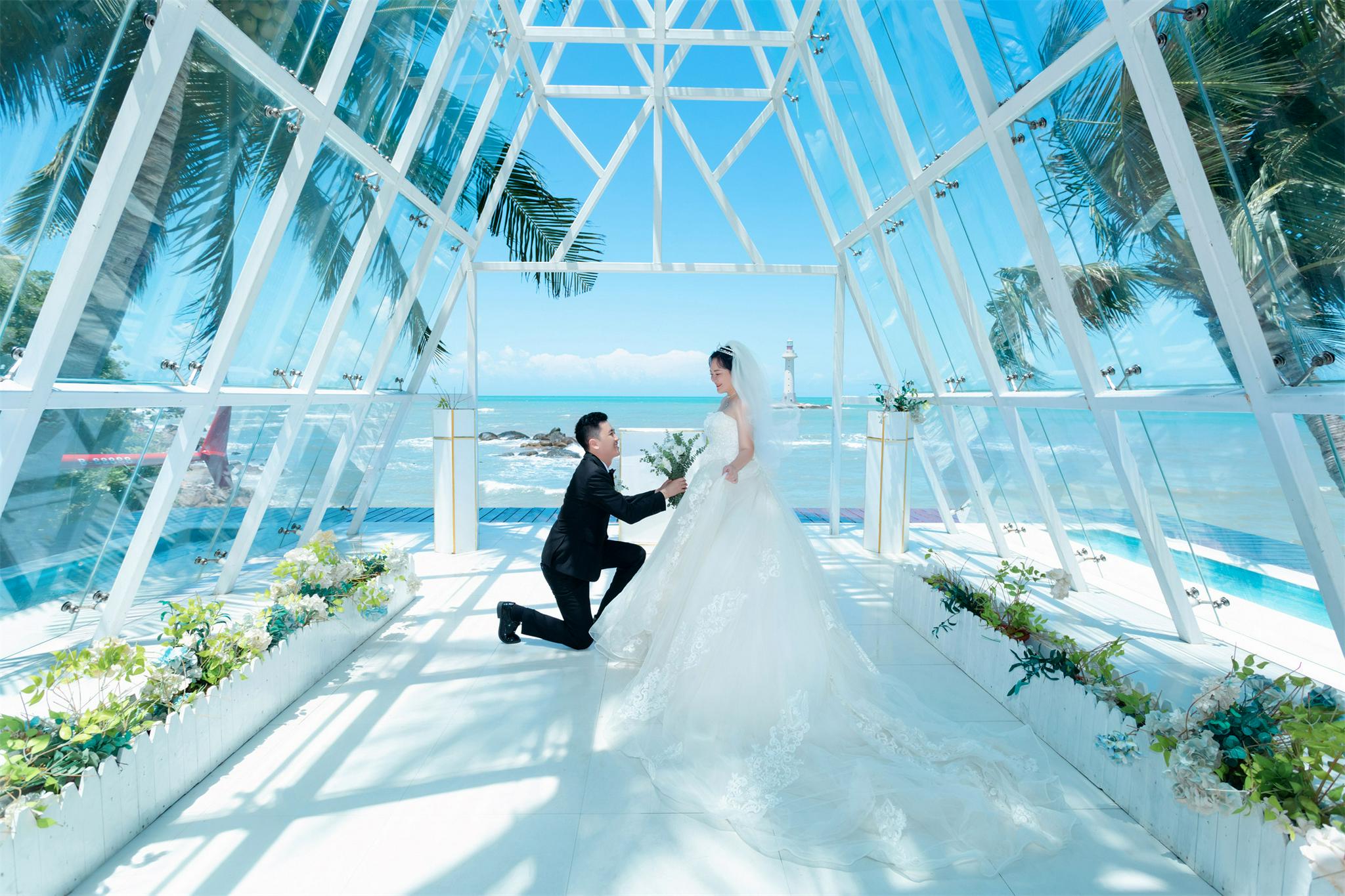 旅拍教科书三亚旅拍婚纱照哪家好一生一次的婚纱照要选对工作室