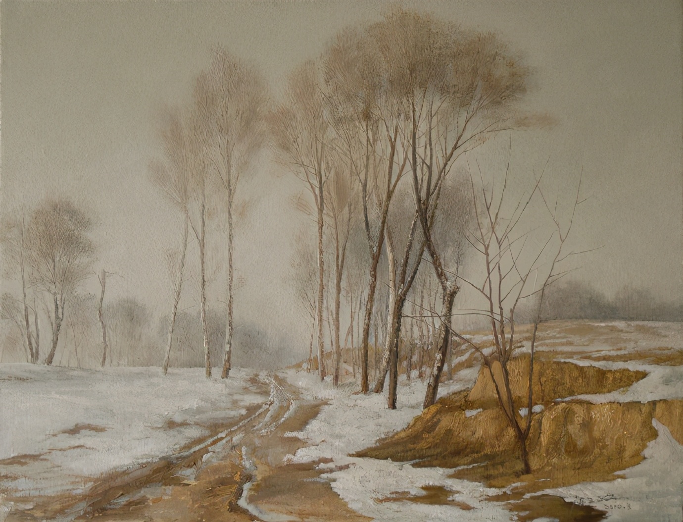 艺术家张文政写实风景油画作品欣赏