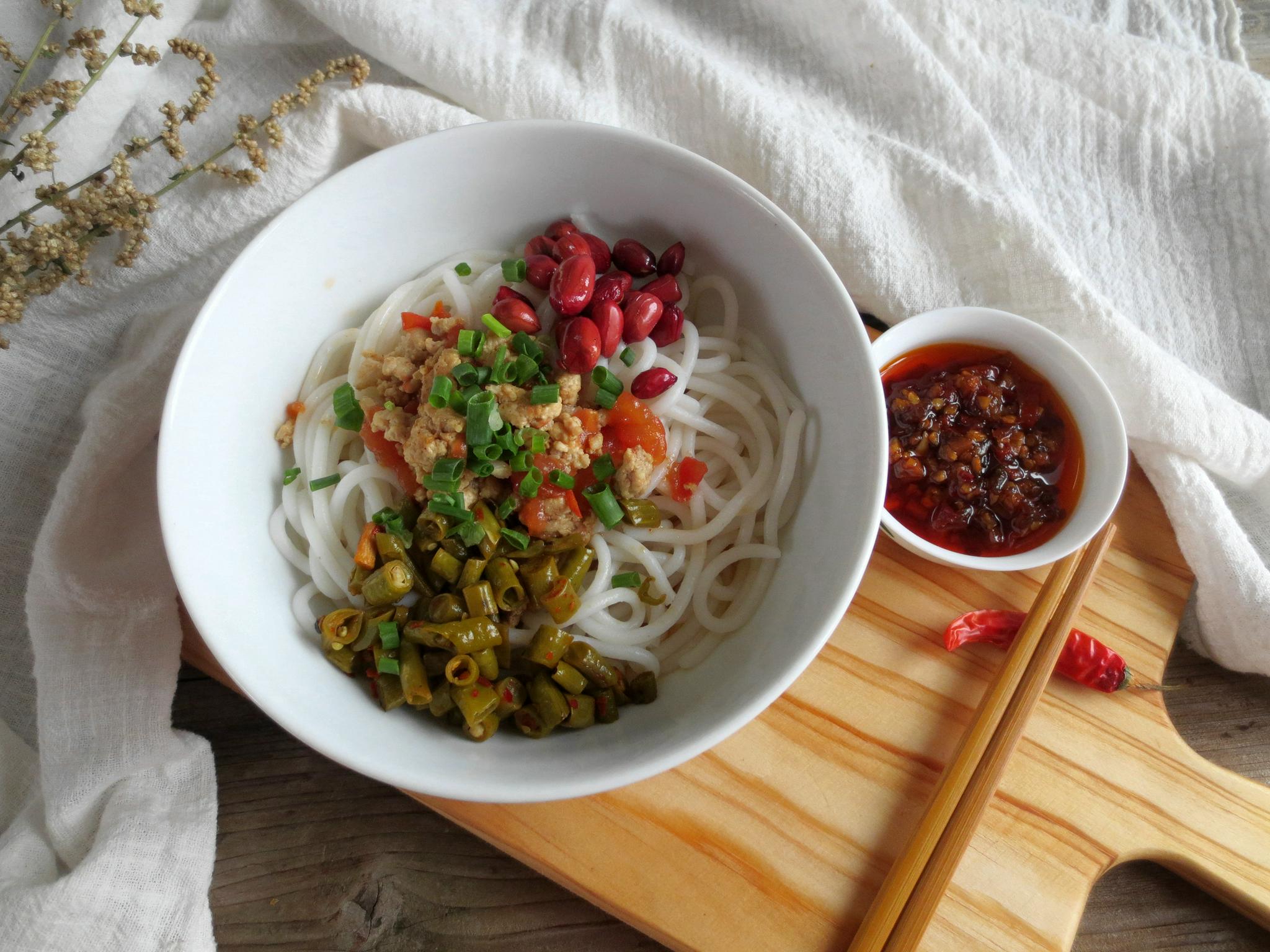 美味的凉拌米粉的做法