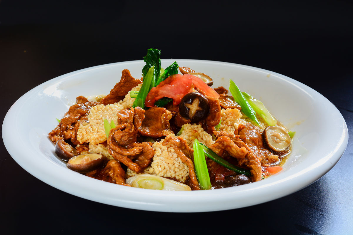 美味的锅巴肉片的做法!