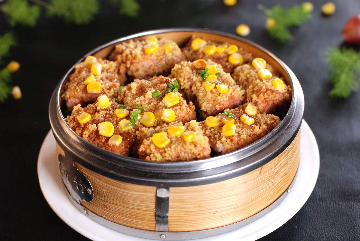 美味的小米蒸排骨的做法