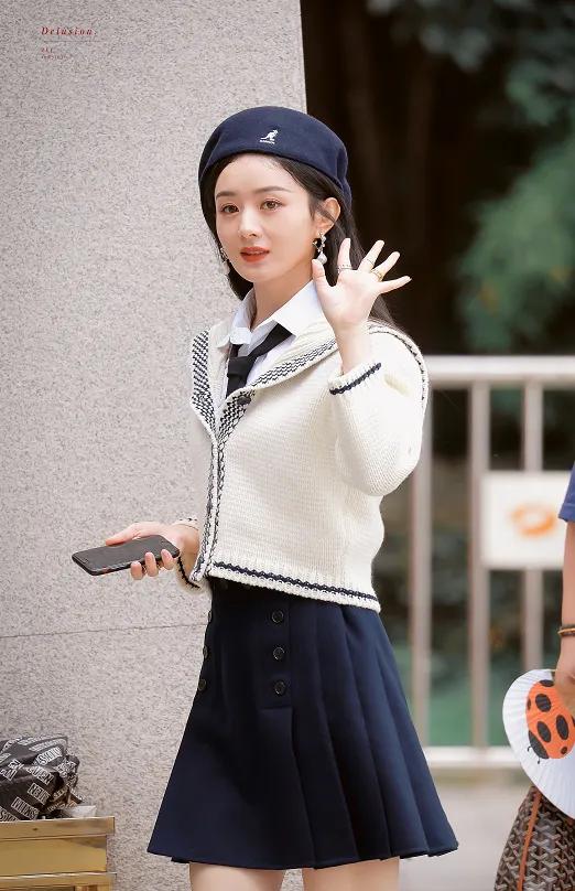 离婚以后，赵丽颖Jk裙太吸睛，美出新高度休闲区蓝鸢梦想 - Www.slyday.coM