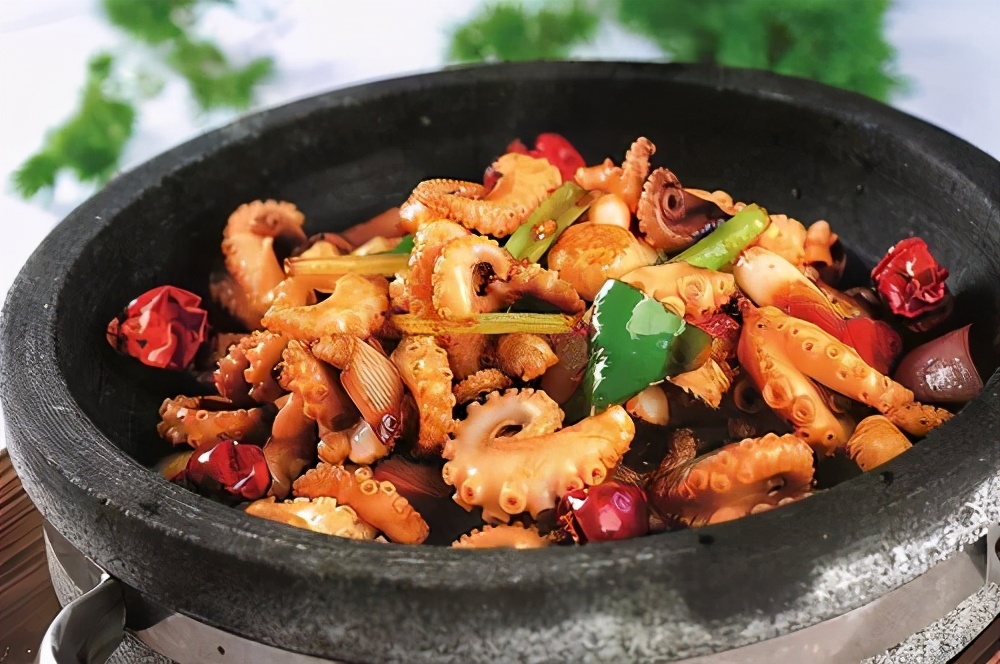 石锅香焗小章鱼2.