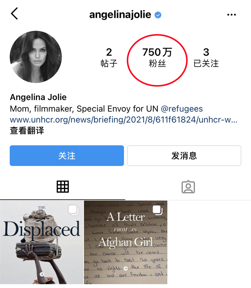 永远滴女神 安吉丽娜 朱莉首开ins 粉丝直接暴涨750万 安吉丽娜 朱莉 朱莉 新浪新闻