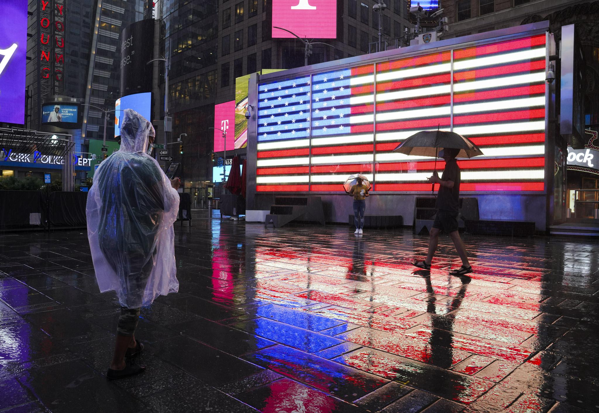 纽约迎来降雨天气