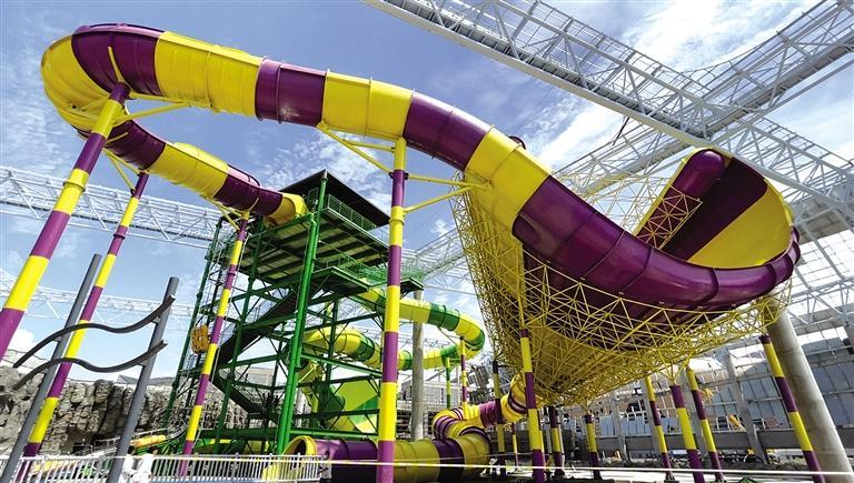 兰州大型水上乐园进入试滑阶段