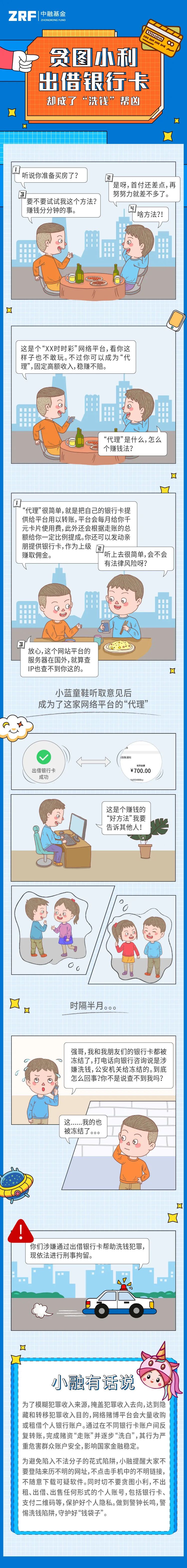 “【有奖福利】反洗钱漫画：贪图小利出借银行卡，却成了“洗钱”帮凶？