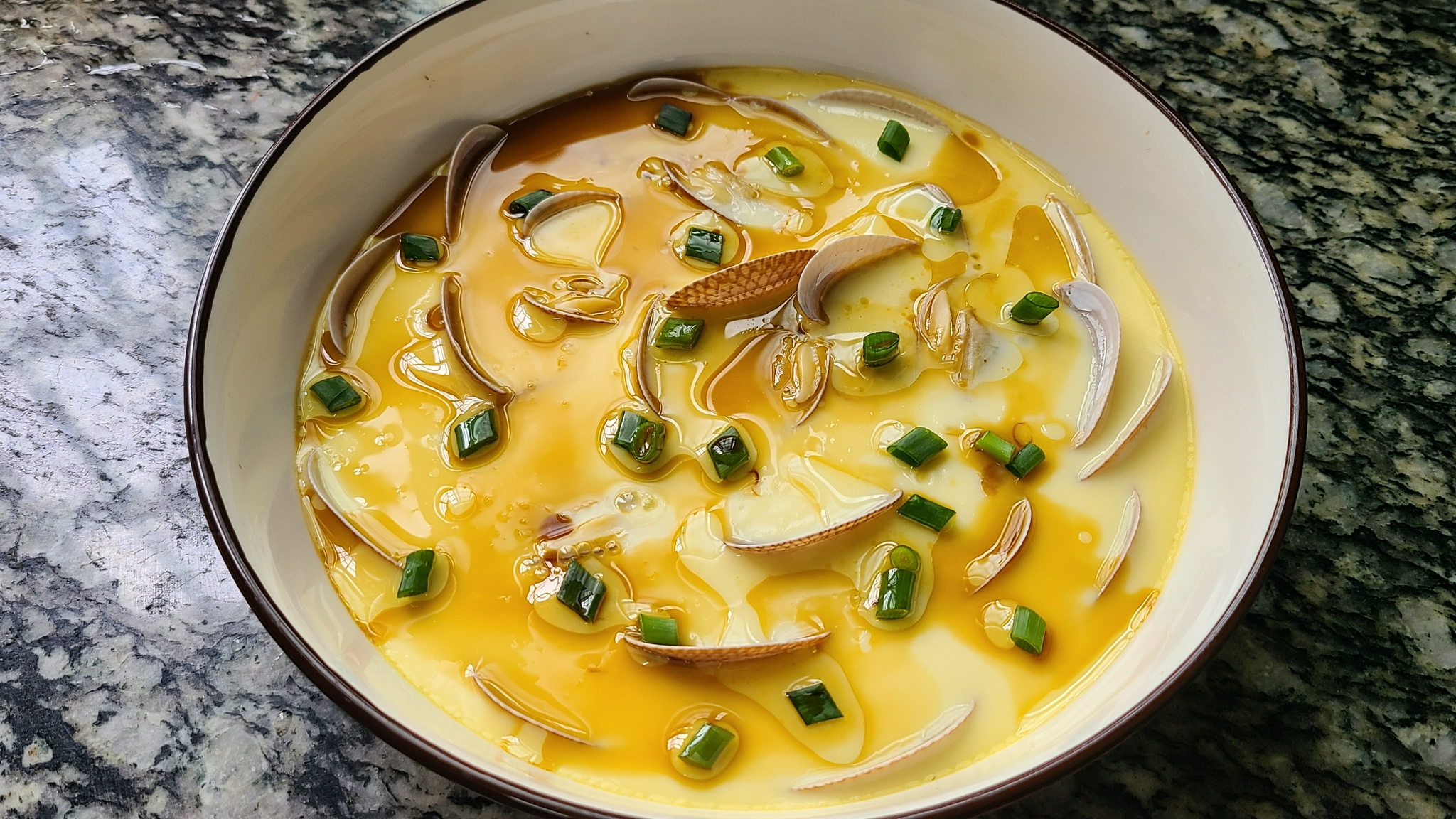 花甲蒸蛋的做法!