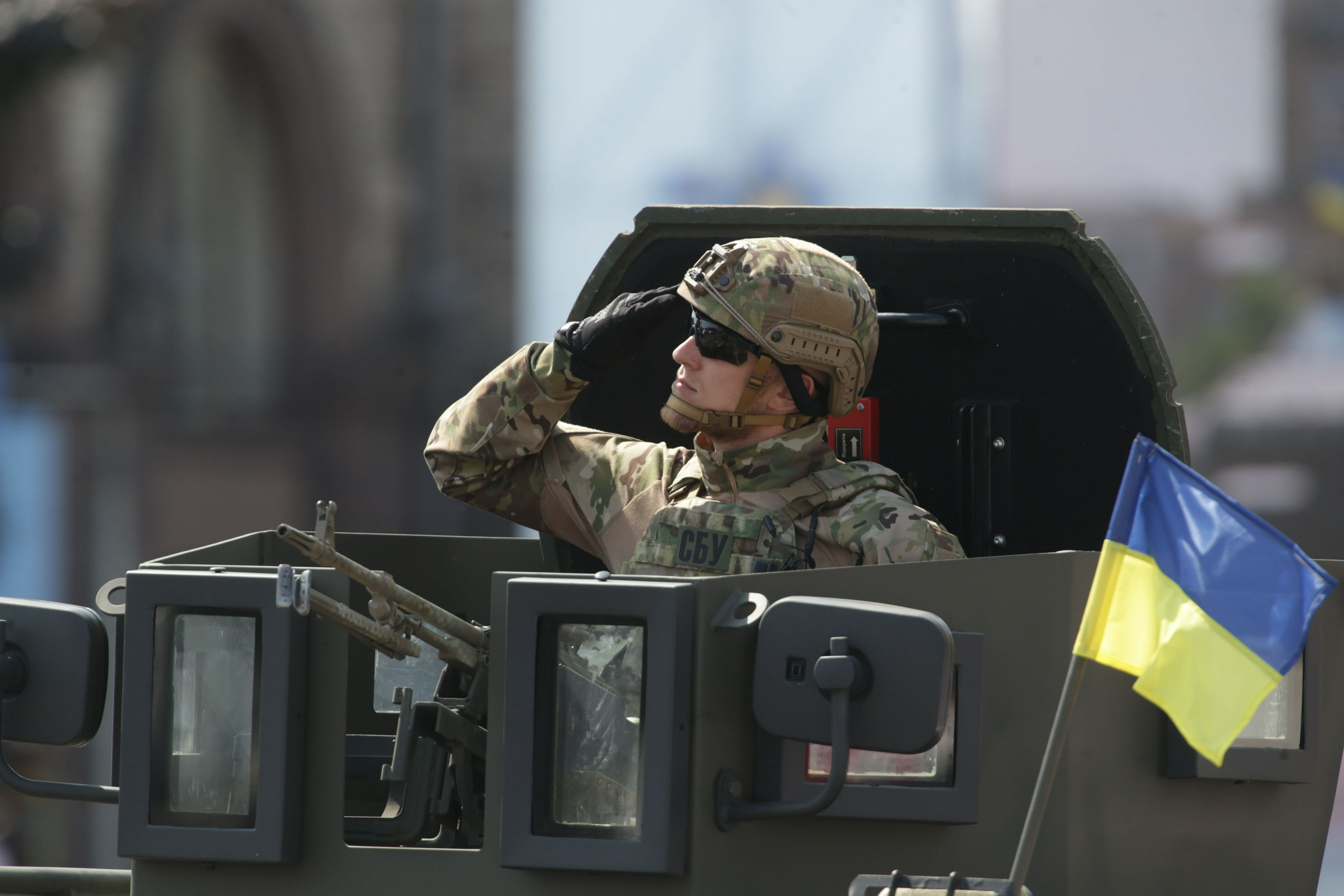 乌克兰举行阅兵庆祝独立30周年