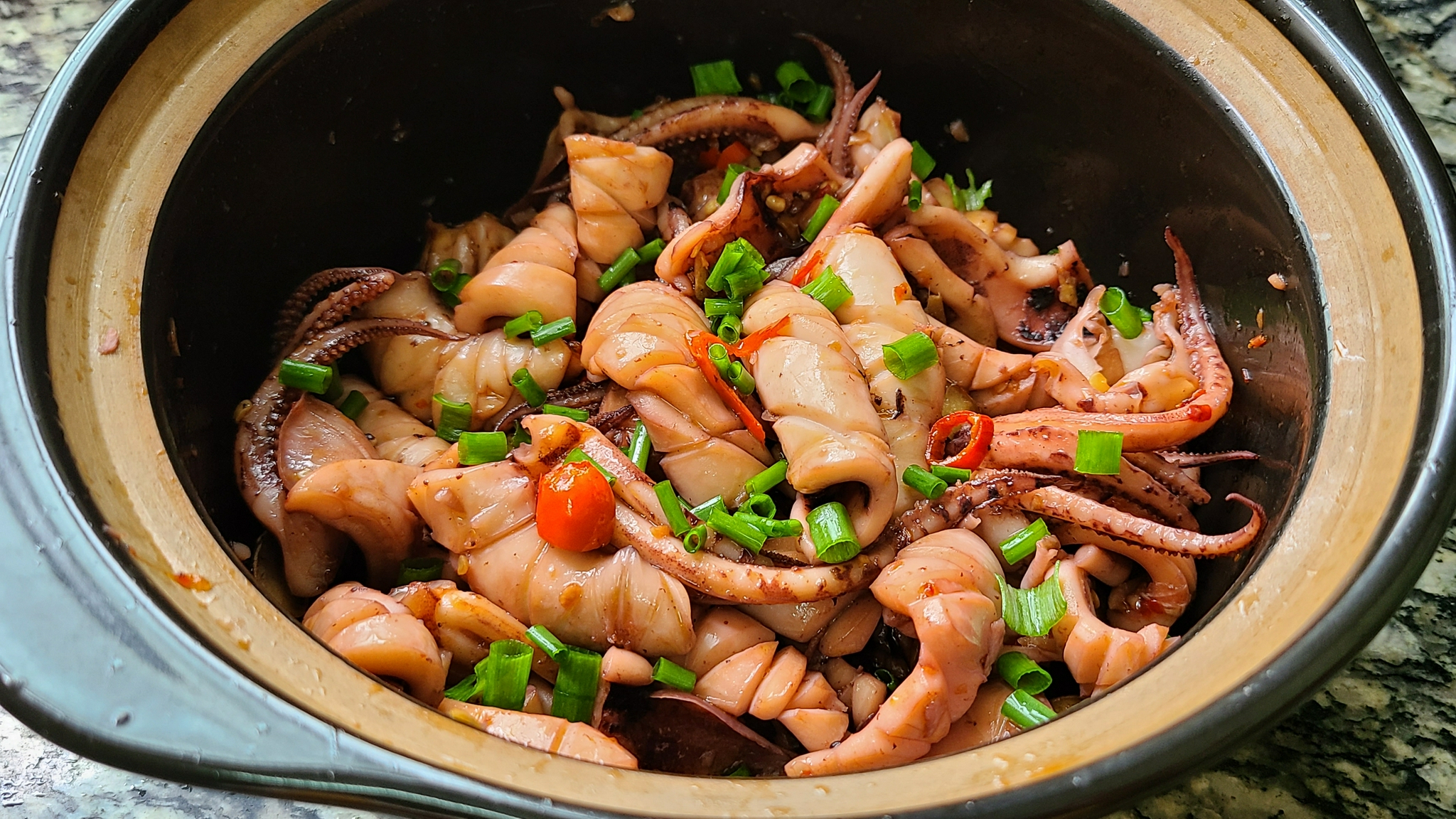 生焗鱿鱼的做法