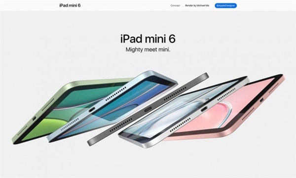 苹果iPadmini6最新渲染图，全面屏设计加A14处理器，价格感人休闲区蓝鸢梦想 - Www.slyday.coM