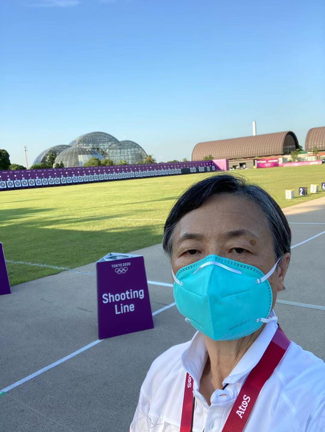 郭蓓在东京奥运会赛场。 受访者供图