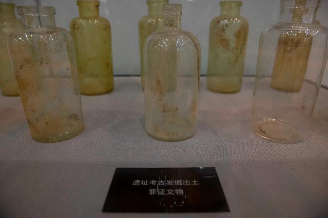 这是在侵华日军第七三一部队罪证陈列馆中展出的731部队罪证文物