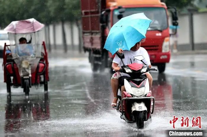 资料图：陕西出现大范围强降雨。 张远 摄