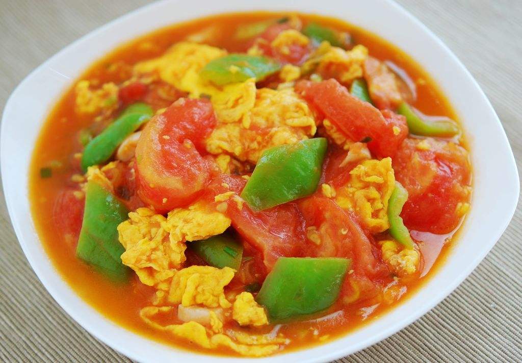西红柿青椒炒蛋