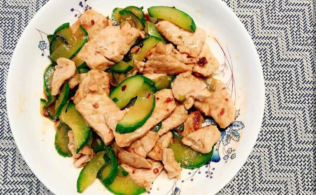 好吃的黄瓜溜肉片