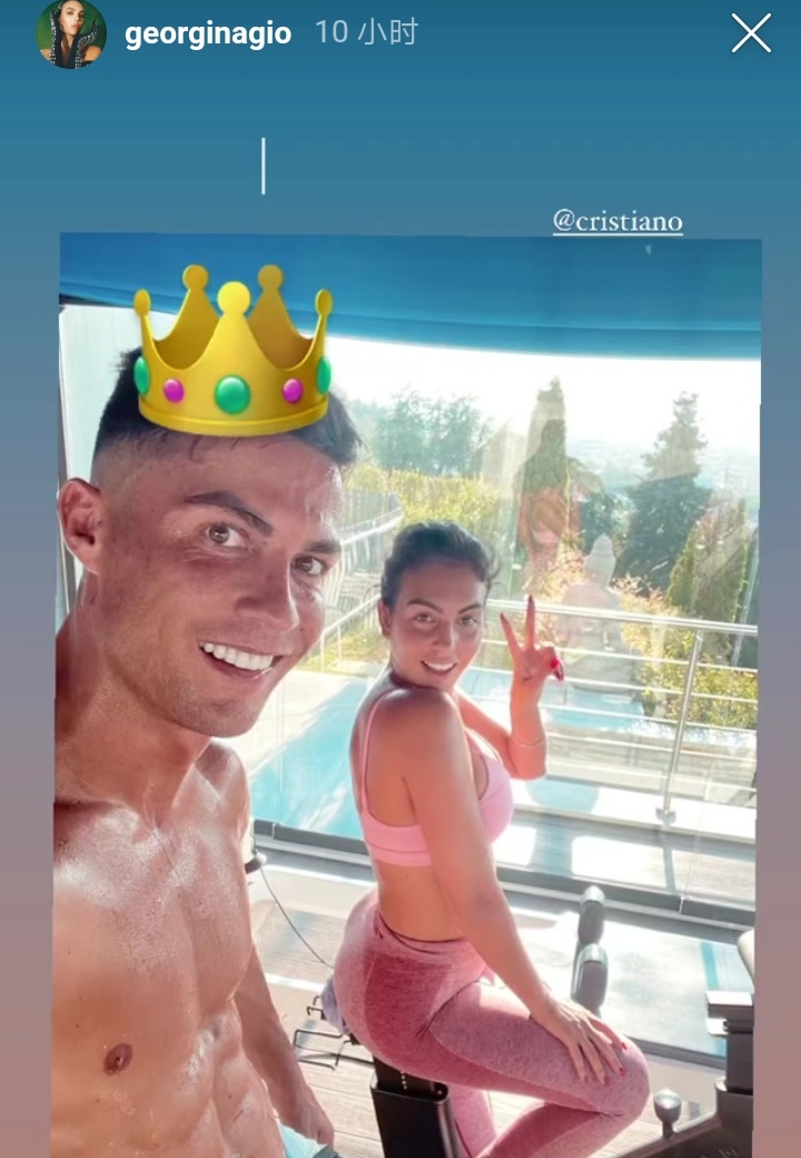 乔妹晒与C罗健身合照，俩人完美身材抢镜，总裁完全无视转会流言休闲区蓝鸢梦想 - Www.slyday.coM