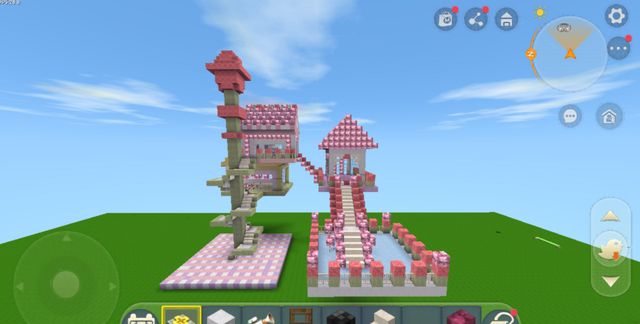 《迷你世界》之闺蜜房,玩家自制闺蜜树屋,双人组队快乐无限