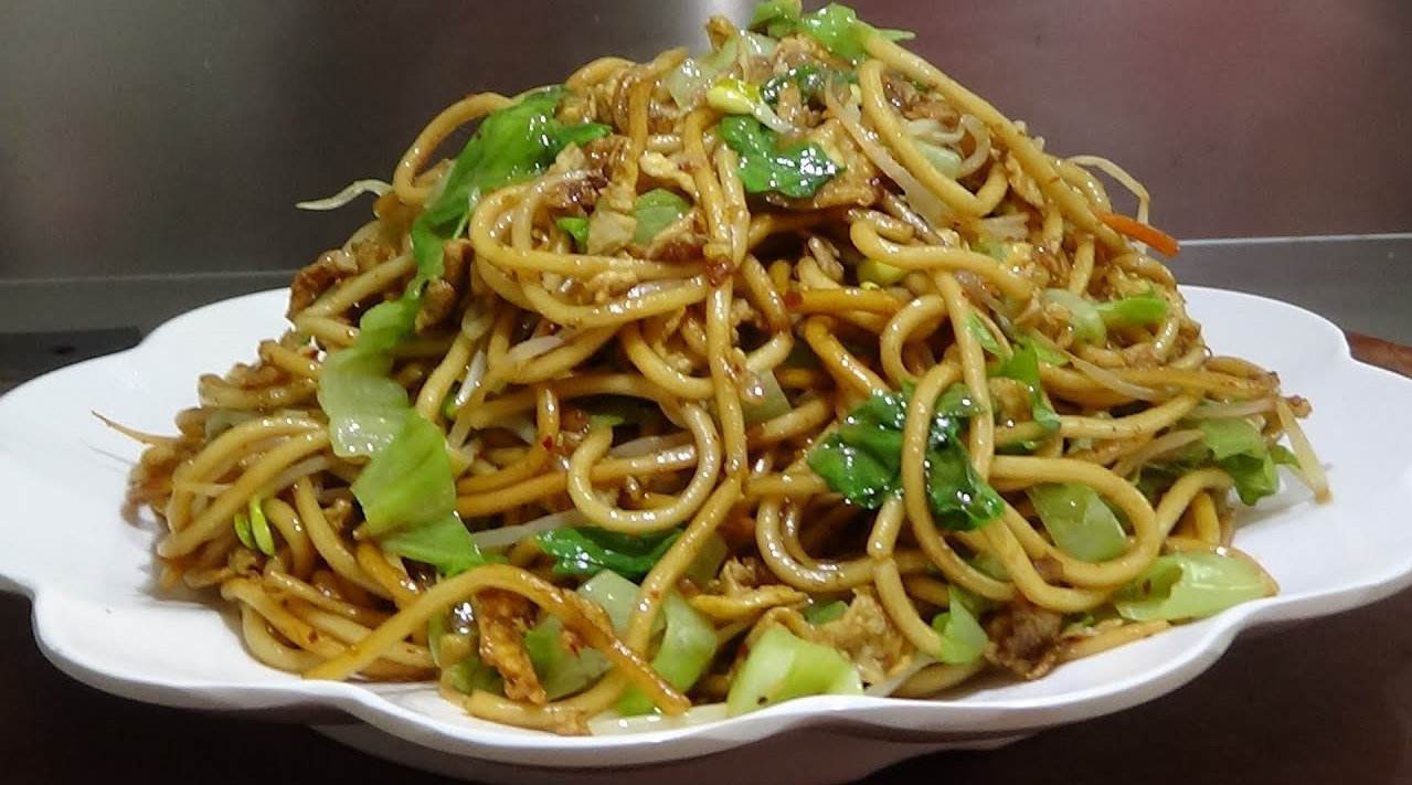 好吃的羊肉炒面